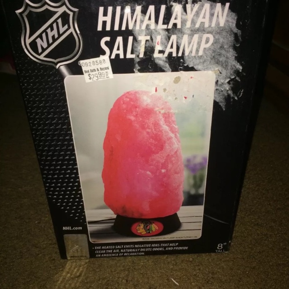 Chicago Blackhawks Himalayan Salt Lamp